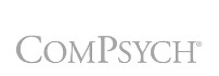 ComPsych logo shown, to indicate that The Discovery House is in-network with their health insurance for addiction treatment 